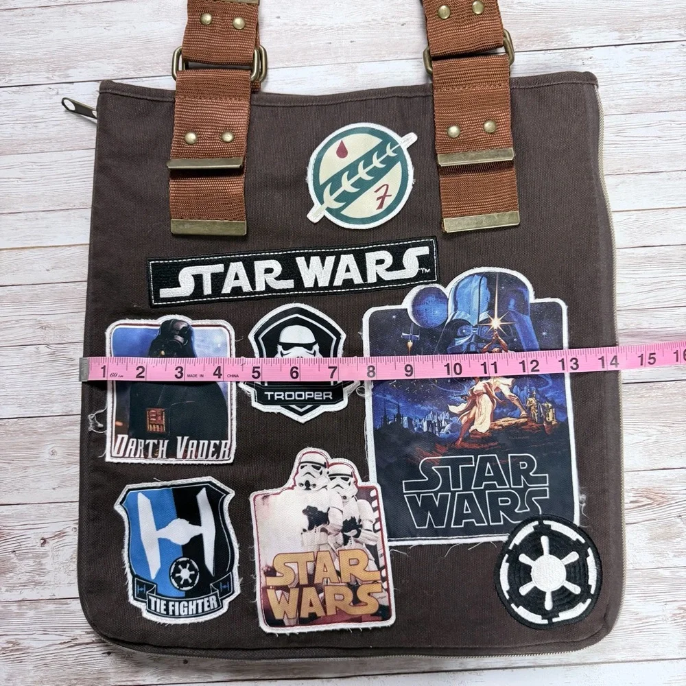 Star Wars Brown Messenger Bag with Patches